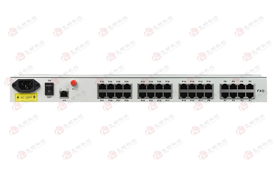 飛暢科技-32路電話(huà)+16E1+4FE+4GE+2路數據+SNMP+console（19英寸，物理隔離）電話(huà)光端機