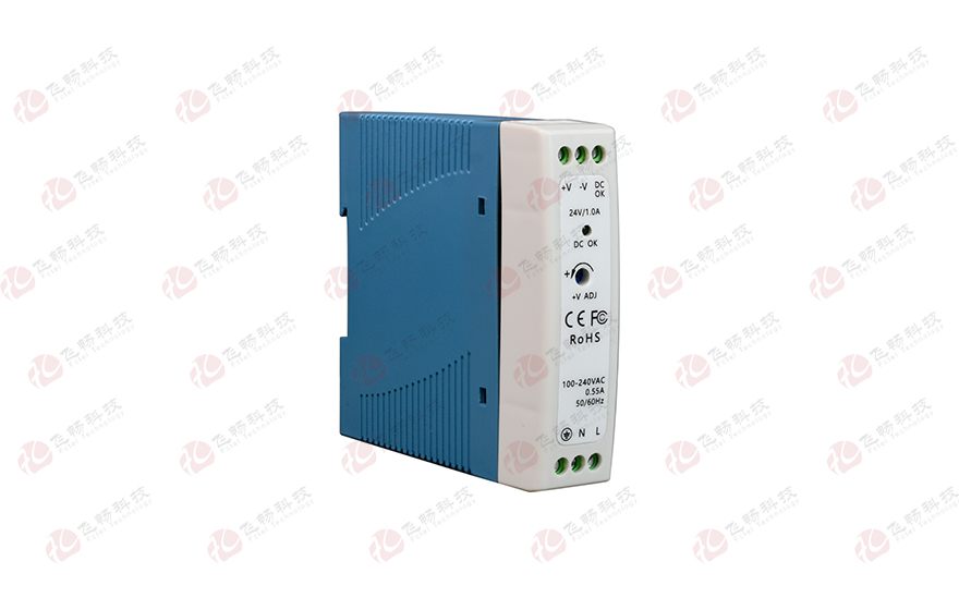 飛暢科技-工業(yè)級導軌式 AC220V轉 DC12V2A/24V1A  開(kāi)關(guān)電源