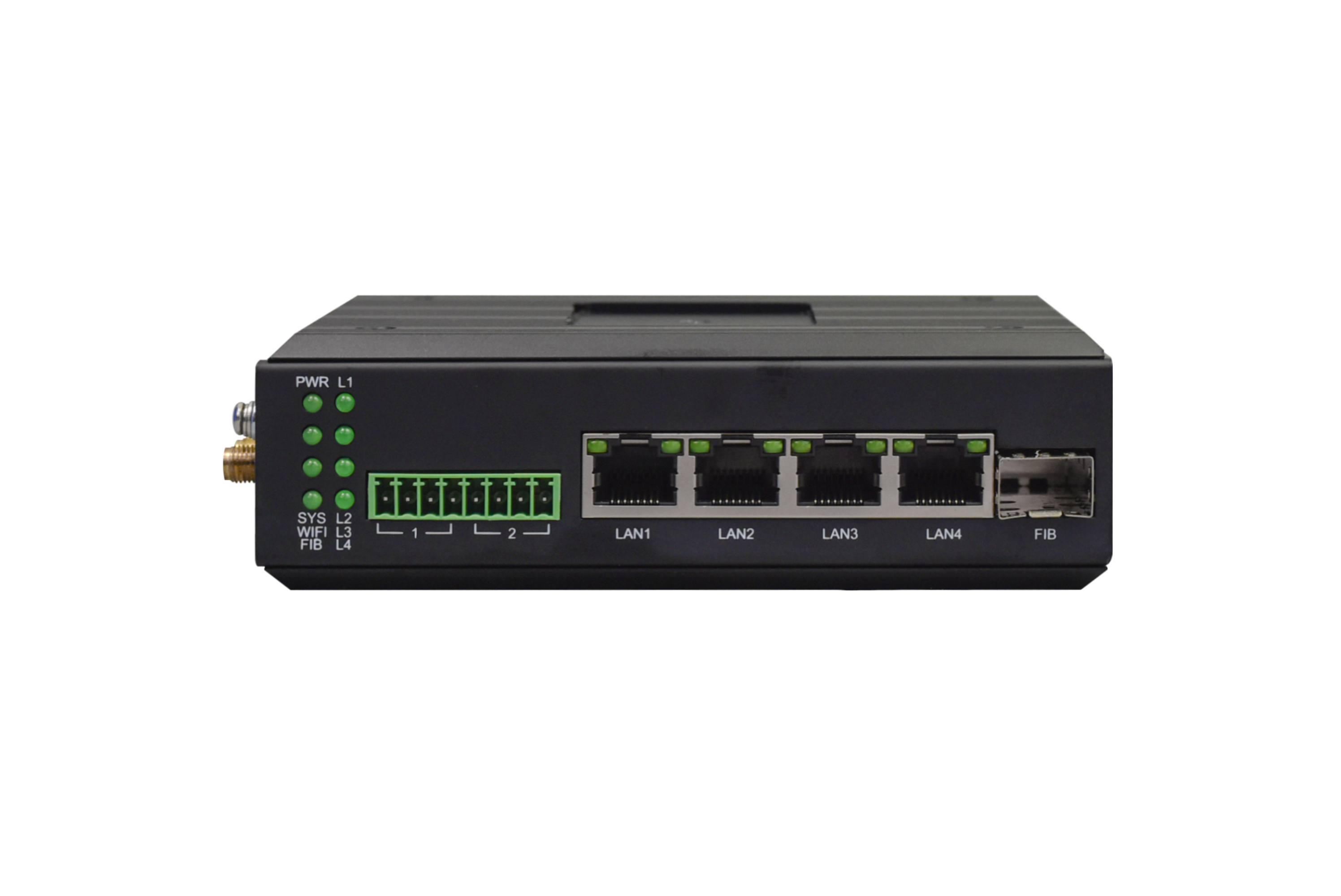 飛暢科技-4千兆+1千兆SFP光+2路串口 WiFI6路由器